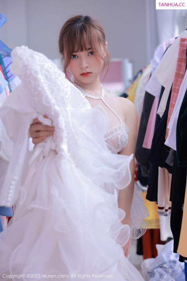 奈沐子  欧派模特奈沐子 唯美动人白色婚纱第11张图片